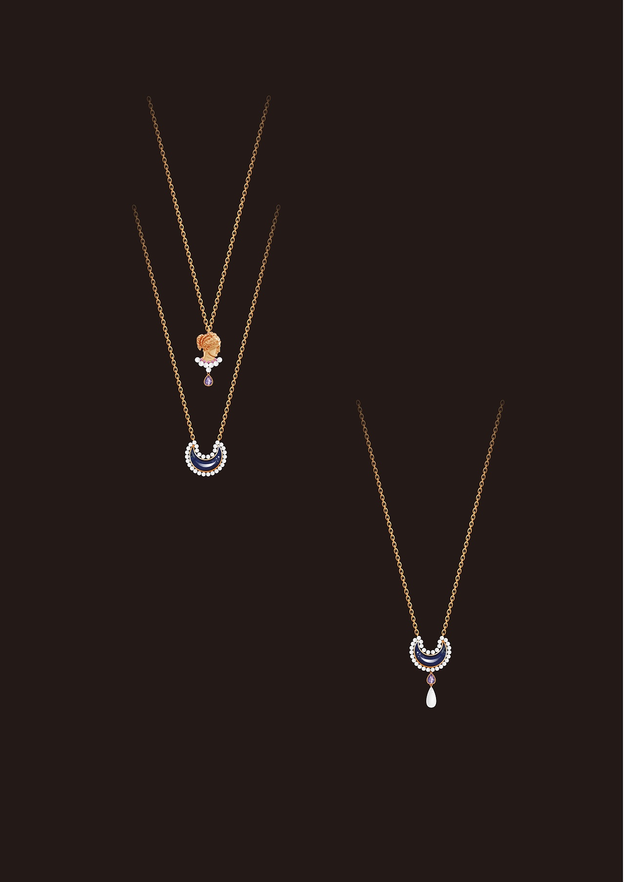 赫本.梦露.维纳斯vintage中古法式复古珠宝首饰设计