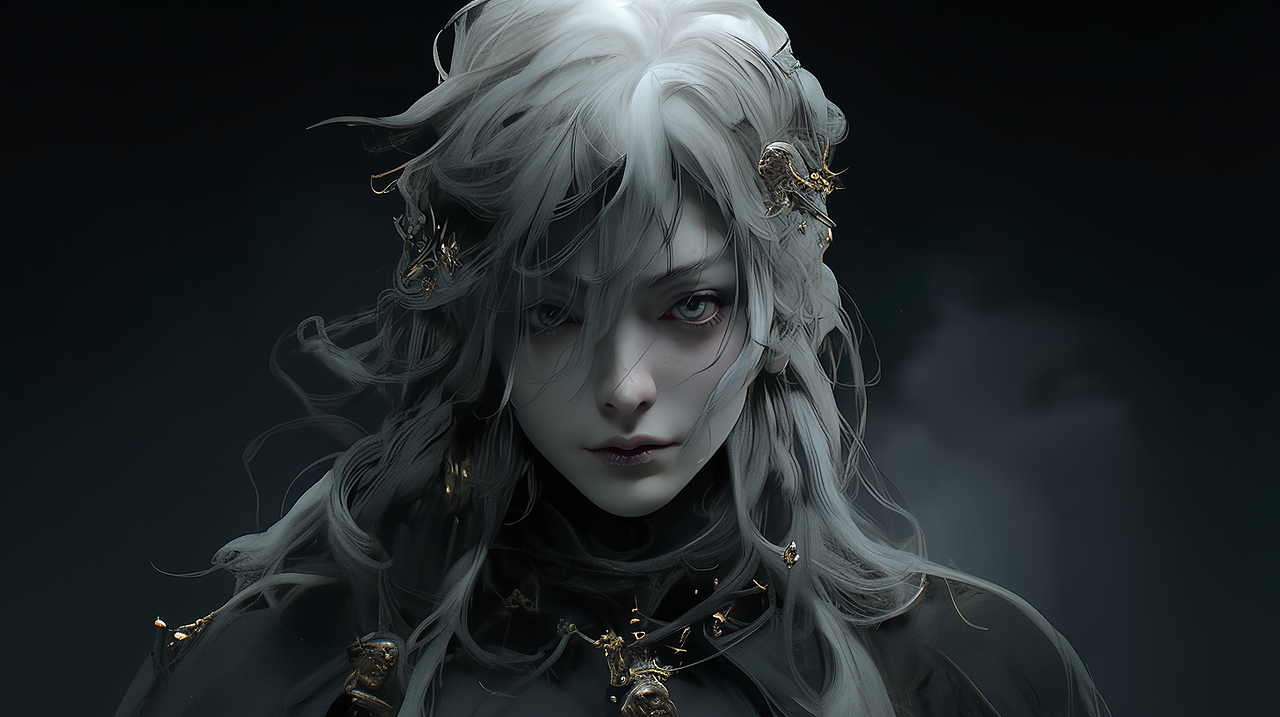 AI绘画 暗黑武侠 玄幻 游戏角色 东方暗黑角色 壁纸