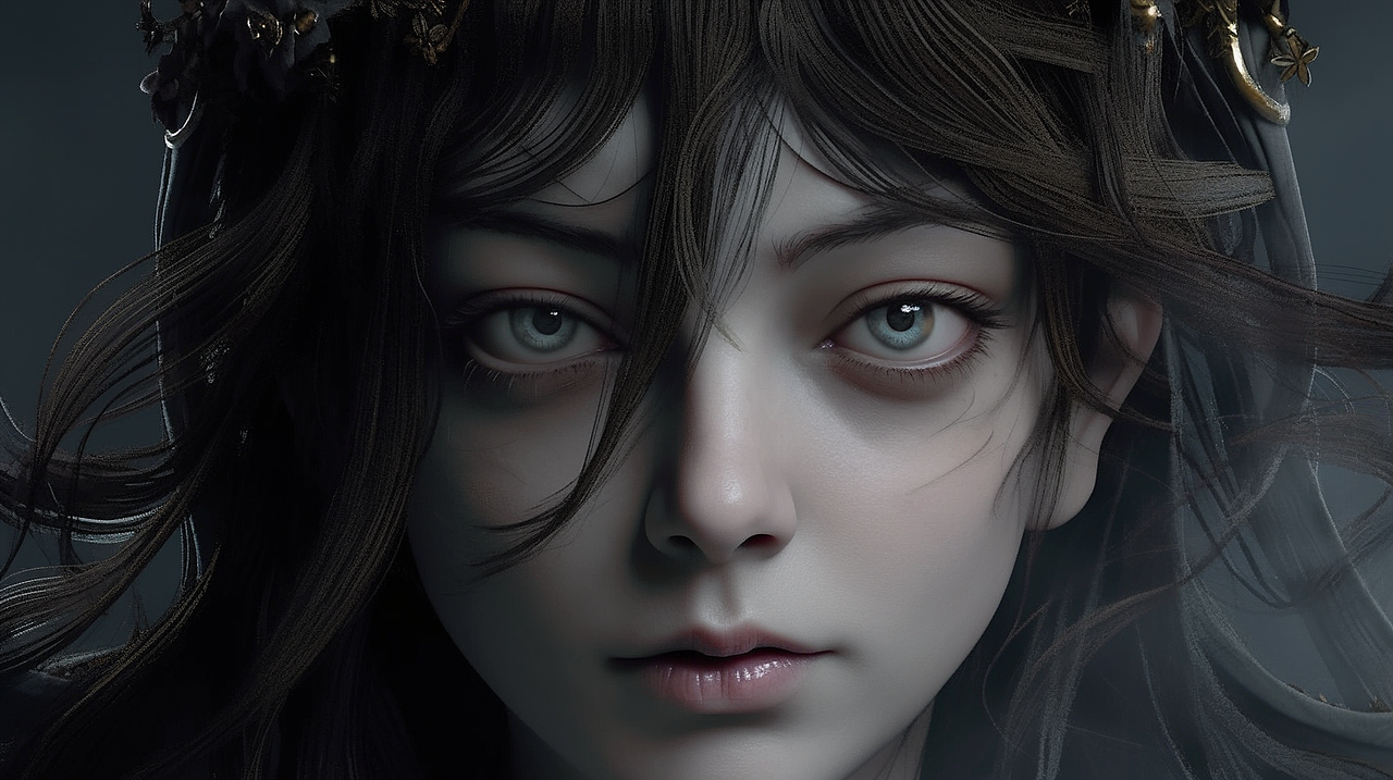 AI绘画 暗黑武侠 玄幻 游戏角色 东方暗黑角色 壁纸