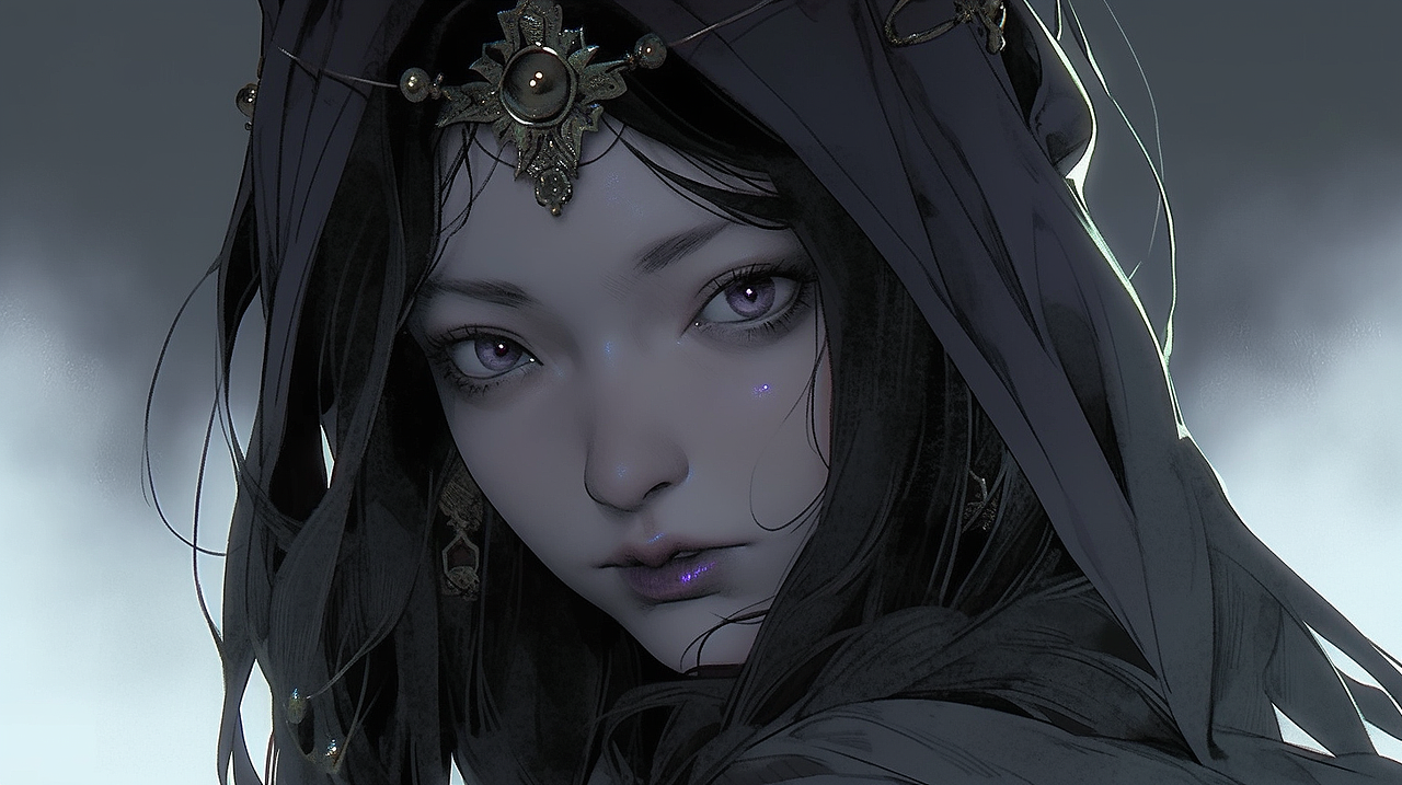 AI绘画 暗黑武侠 玄幻 游戏角色 东方暗黑角色 壁纸