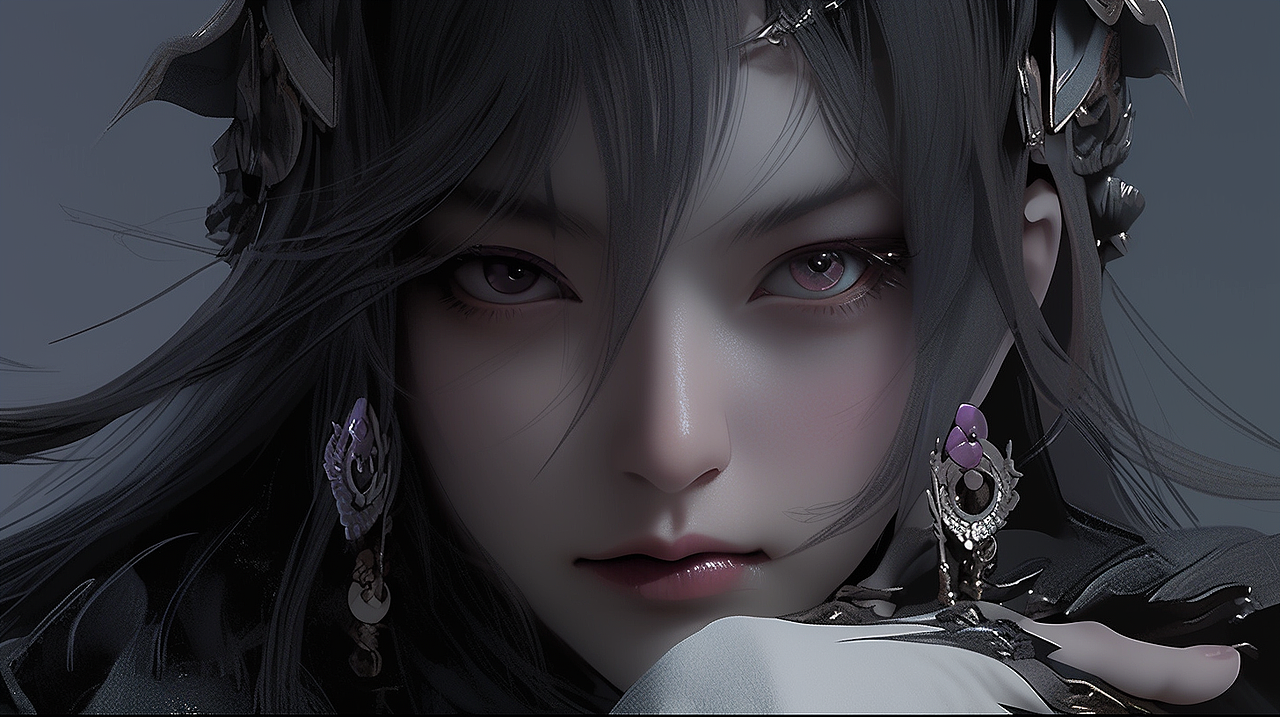 AI绘画 暗黑武侠 玄幻 游戏角色 东方暗黑角色 壁纸