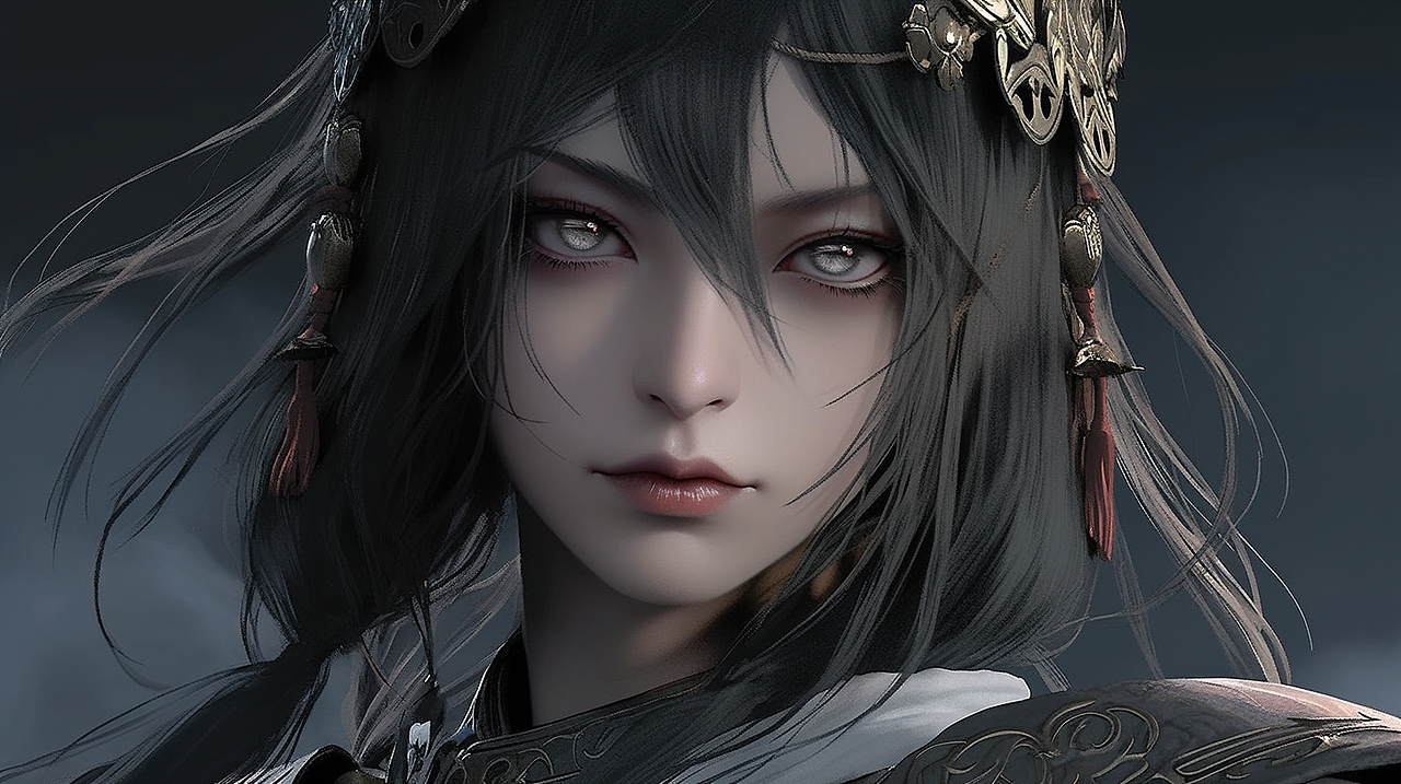 AI绘画 暗黑武侠 玄幻 游戏角色 东方暗黑角色 壁纸