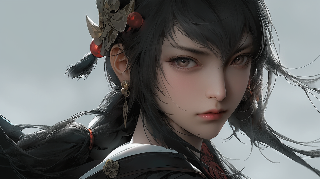 AI绘画 暗黑武侠 玄幻 游戏角色 东方暗黑角色 壁纸