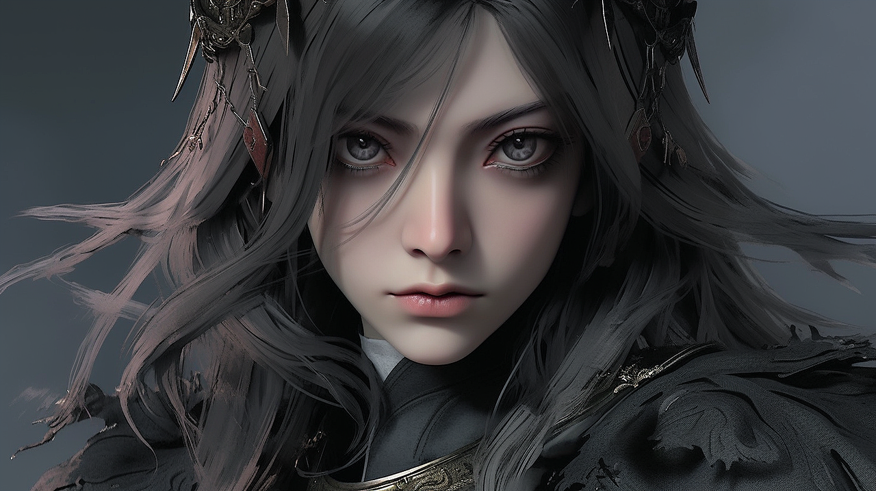 AI绘画 暗黑武侠 玄幻 游戏角色 东方暗黑角色 壁纸