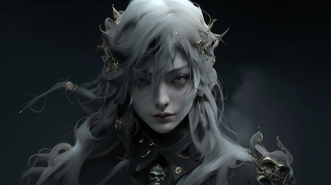 AI绘画 暗黑武侠 玄幻 游戏角色 东方暗黑角色 壁纸