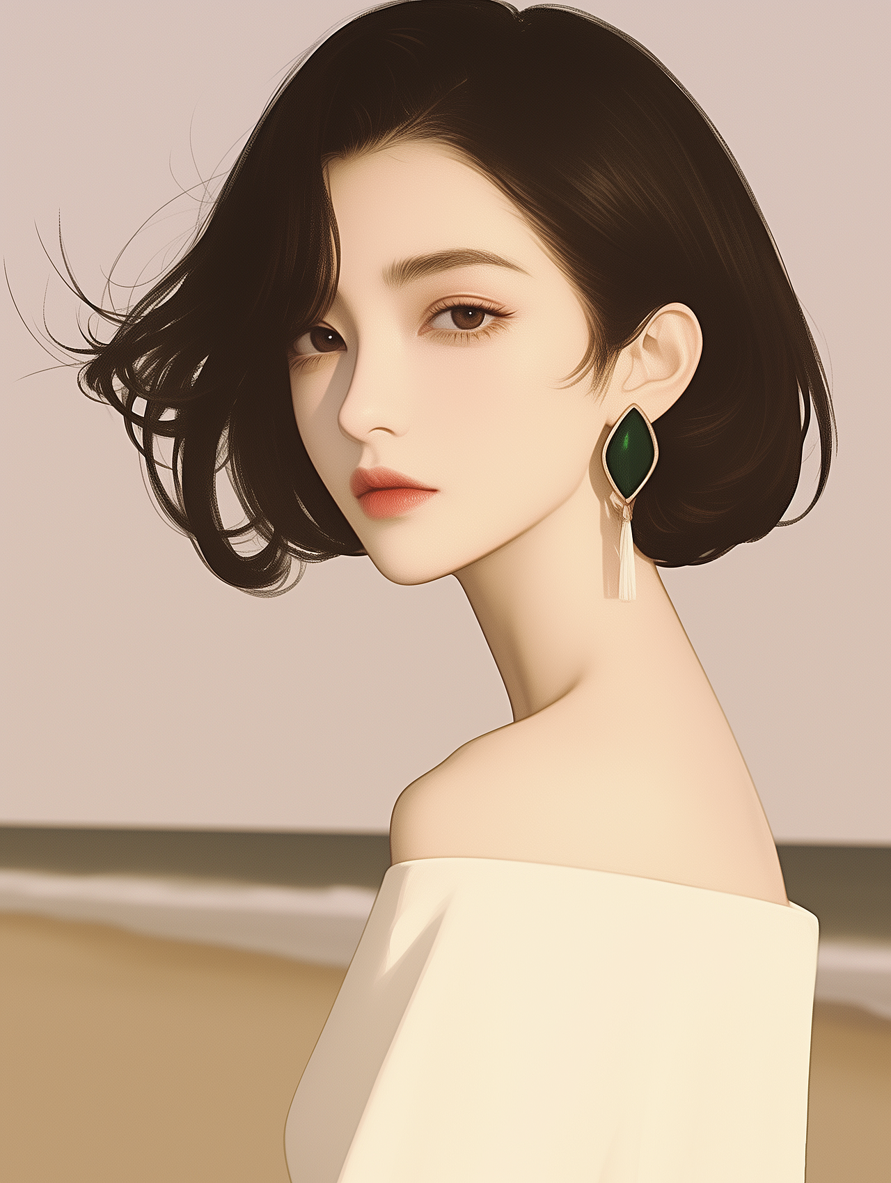 女生插画头像（图ZMzc0NjEyNzY4） - AI作品 - 站酷设计师婉艺AI原创素材 - 站酷ZCOOL