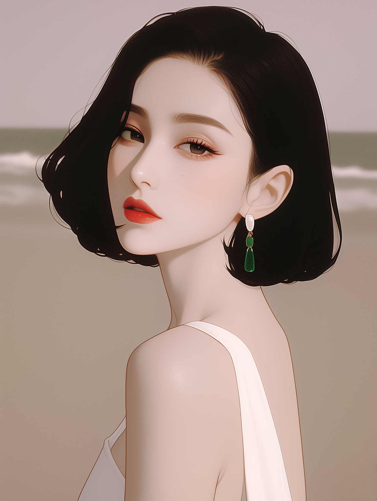 女生插画头像（图ZMzc0NjEyNzg4） - AI作品 - 站酷设计师婉艺AI原创素材 - 站酷ZCOOL
