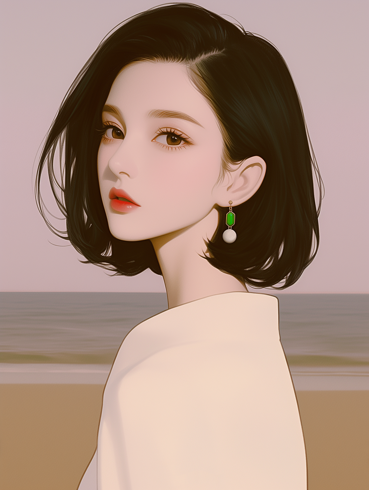 女生插画头像（图ZMzc0NjEyNzk2） - AI作品 - 站酷设计师婉艺AI原创素材 - 站酷ZCOOL