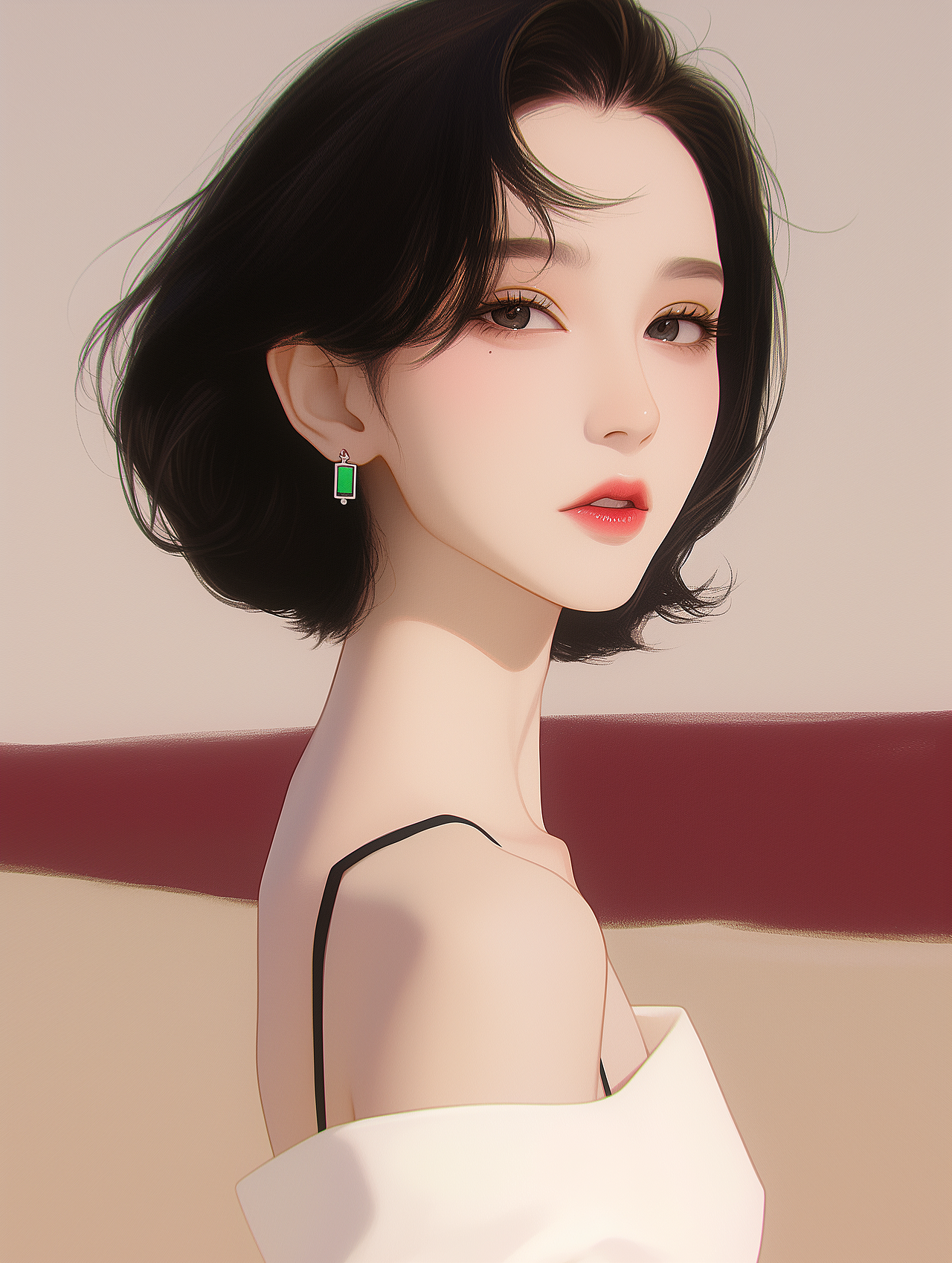 女生插画头像（图ZMzc0NjEyNzgw） - AI作品 - 站酷设计师婉艺AI原创素材 - 站酷ZCOOL