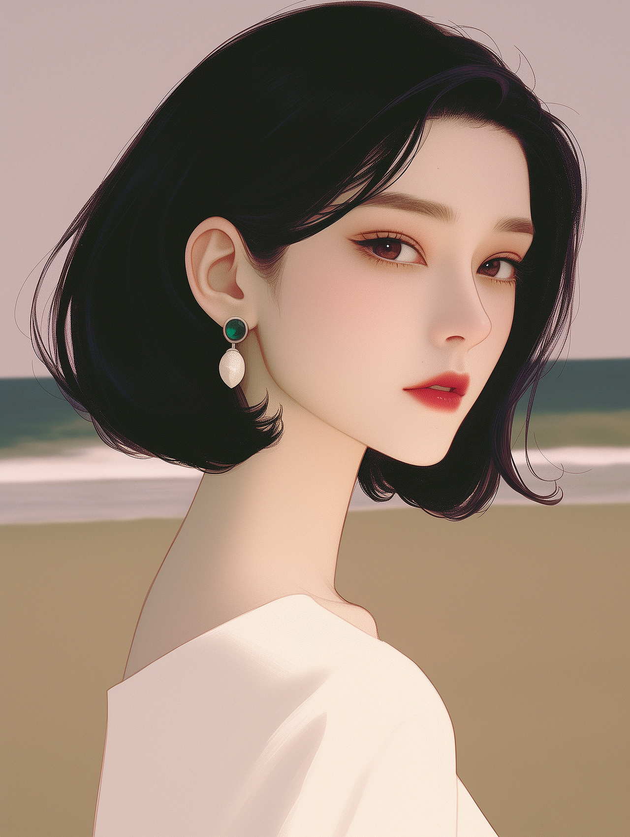 女生插画头像（图ZMzc0NjEyNzc2） - AI作品 - 站酷设计师婉艺AI原创素材 - 站酷ZCOOL