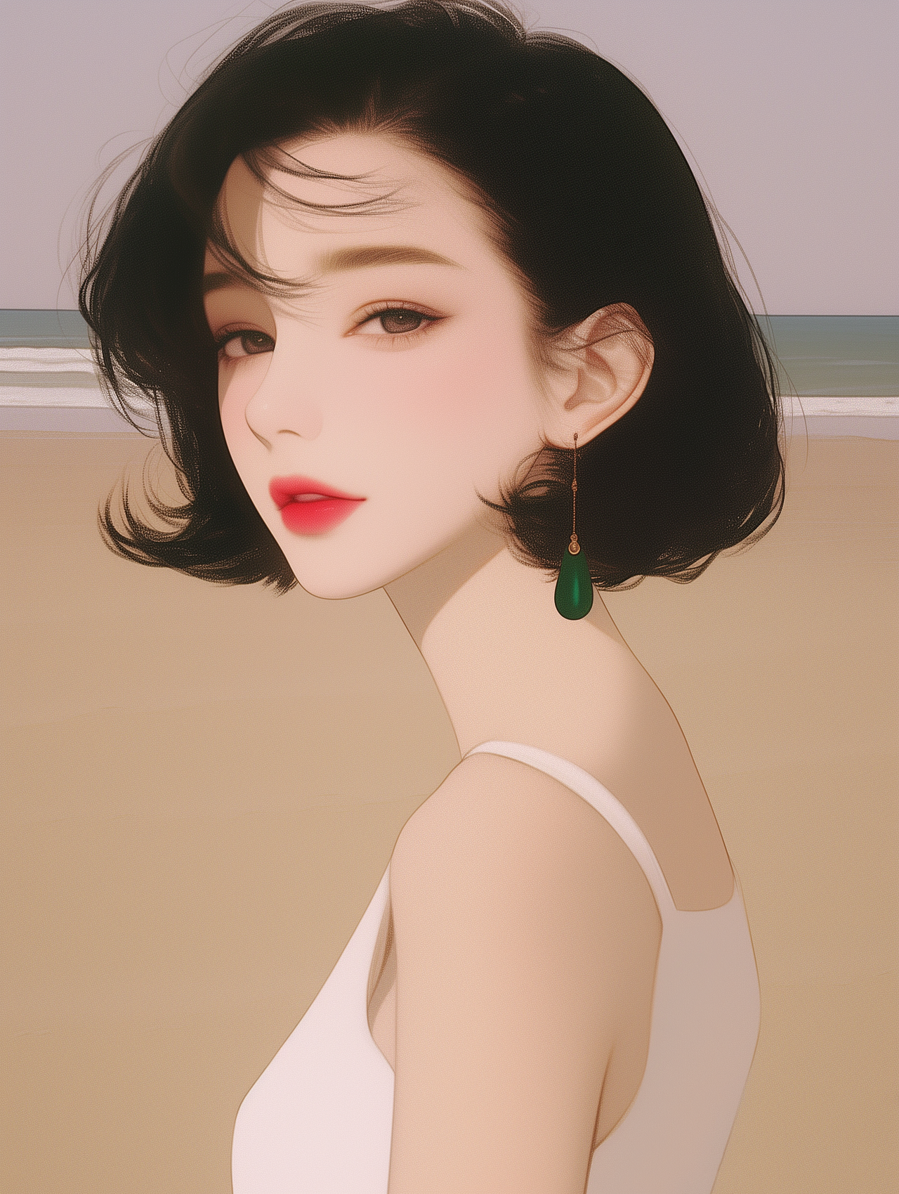 女生插画头像（图ZMzc0NjEyNzYw） - AI作品 - 站酷设计师婉艺AI原创素材 - 站酷ZCOOL