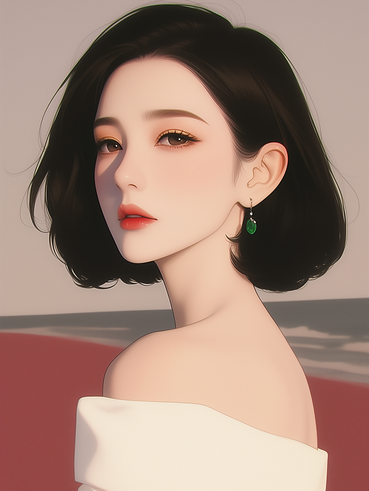 女生插画头像（图ZMzc0NjEyNzg0） - AI作品 - 站酷设计师婉艺AI原创素材 - 站酷ZCOOL
