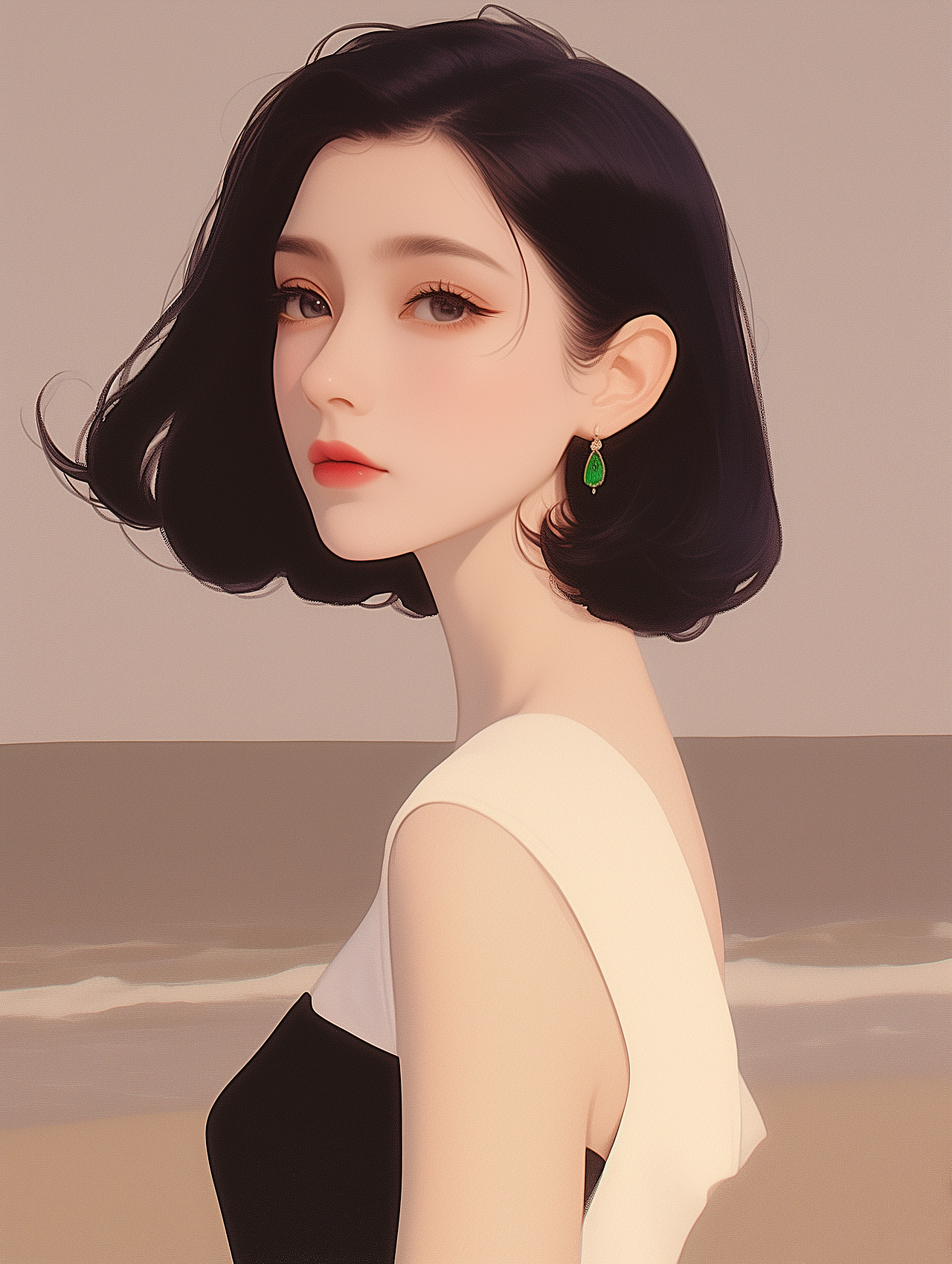 女生插画头像（图ZMzc0NjEyNzcy） - AI作品 - 站酷设计师婉艺AI原创素材 - 站酷ZCOOL