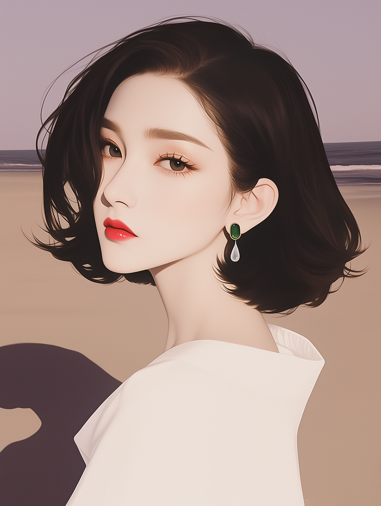 女生插画头像（图ZMzc0NjEyNzky） - AI作品 - 站酷设计师婉艺AI原创素材 - 站酷ZCOOL