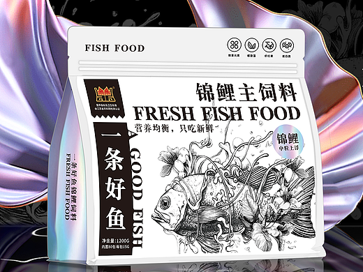 包装设计丨鱼粮-锦鲤主饲料