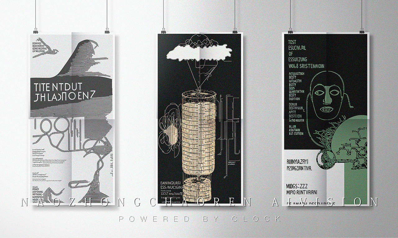 AI生成的一些艺术海报