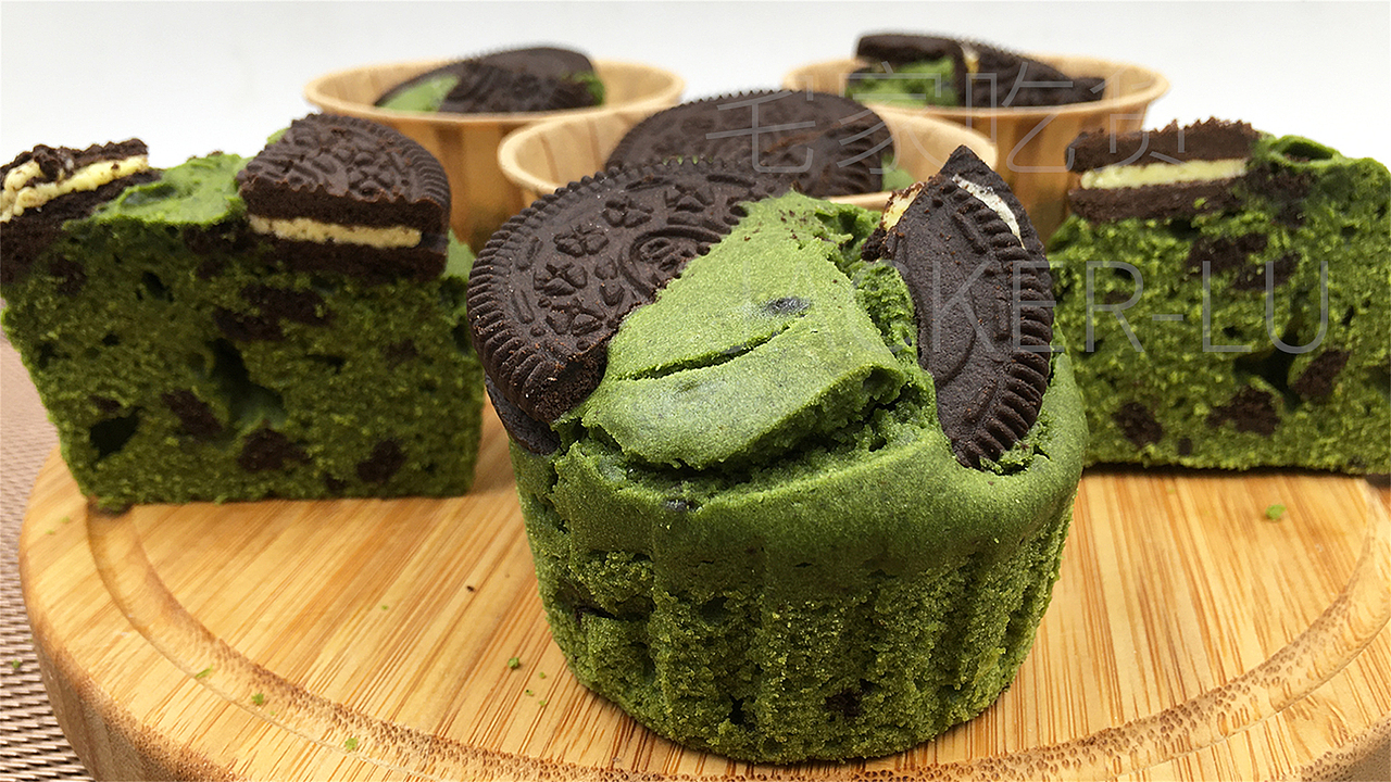 抹茶奥利奥麦芬，浓郁抹茶，香脆奥利奥，独特口感。