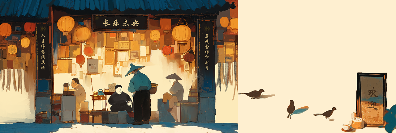 《长乐未央》儿童插画