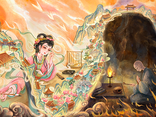 红楼梦-惜春作画大观园