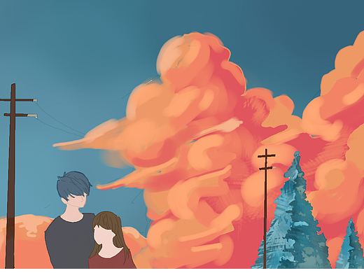 个人练习板绘插画