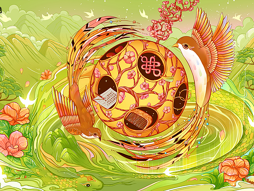 缘起国潮插画