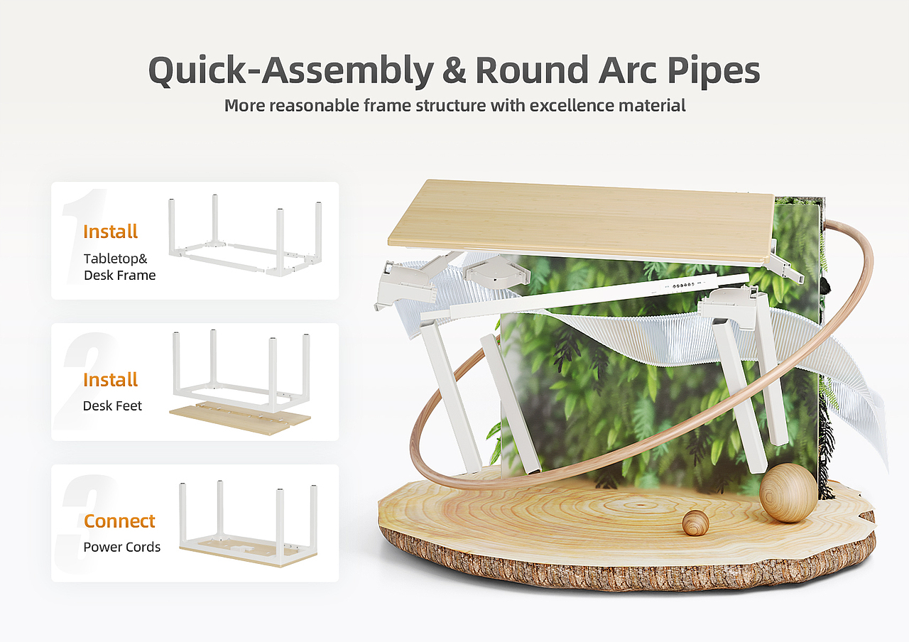 Amazon | INNOVAR 四电机升降桌（图ZMzc0NjQxOTYw） - 产品 - 站酷设计师美卡希科技原创素材 - 站酷ZCOOL