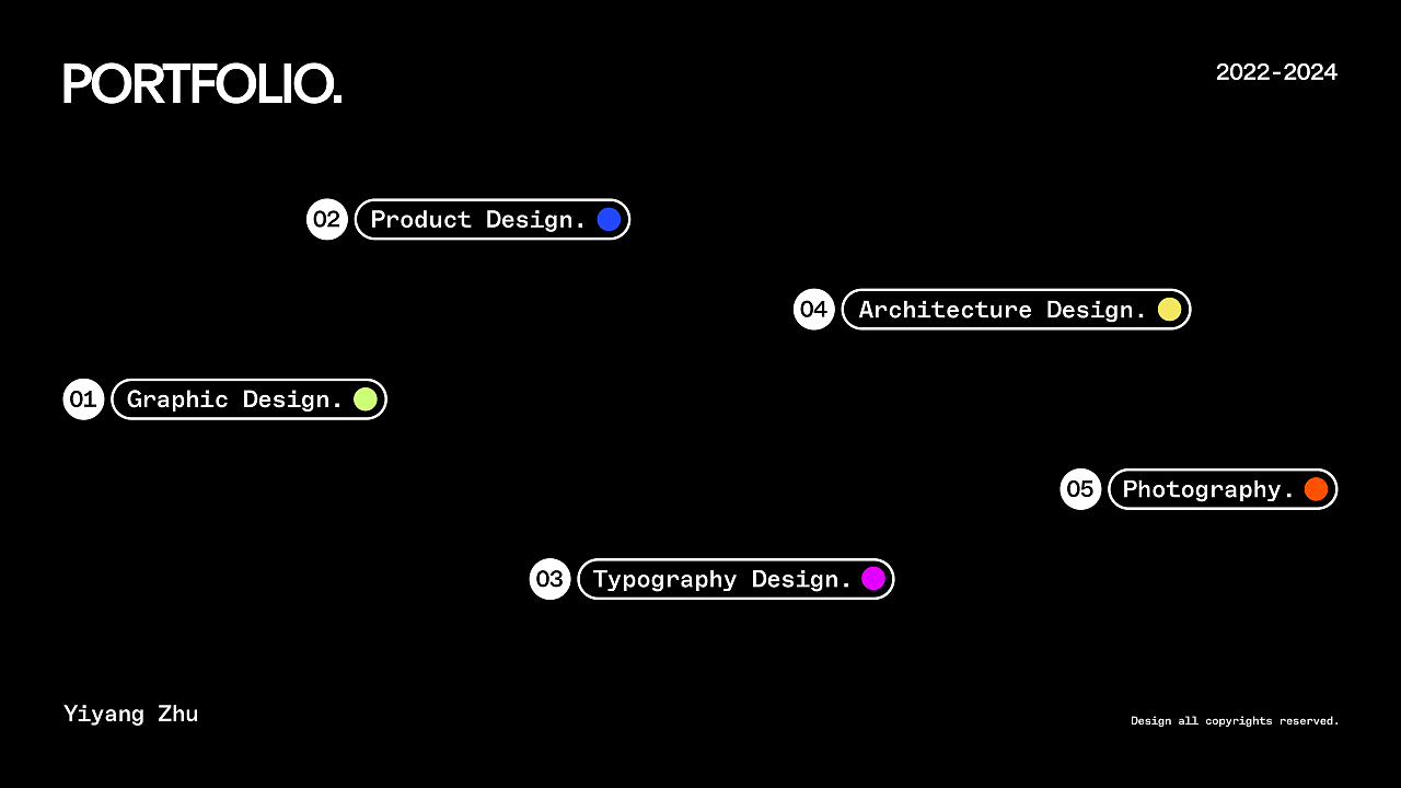 Portfolio 2024 个人作品集