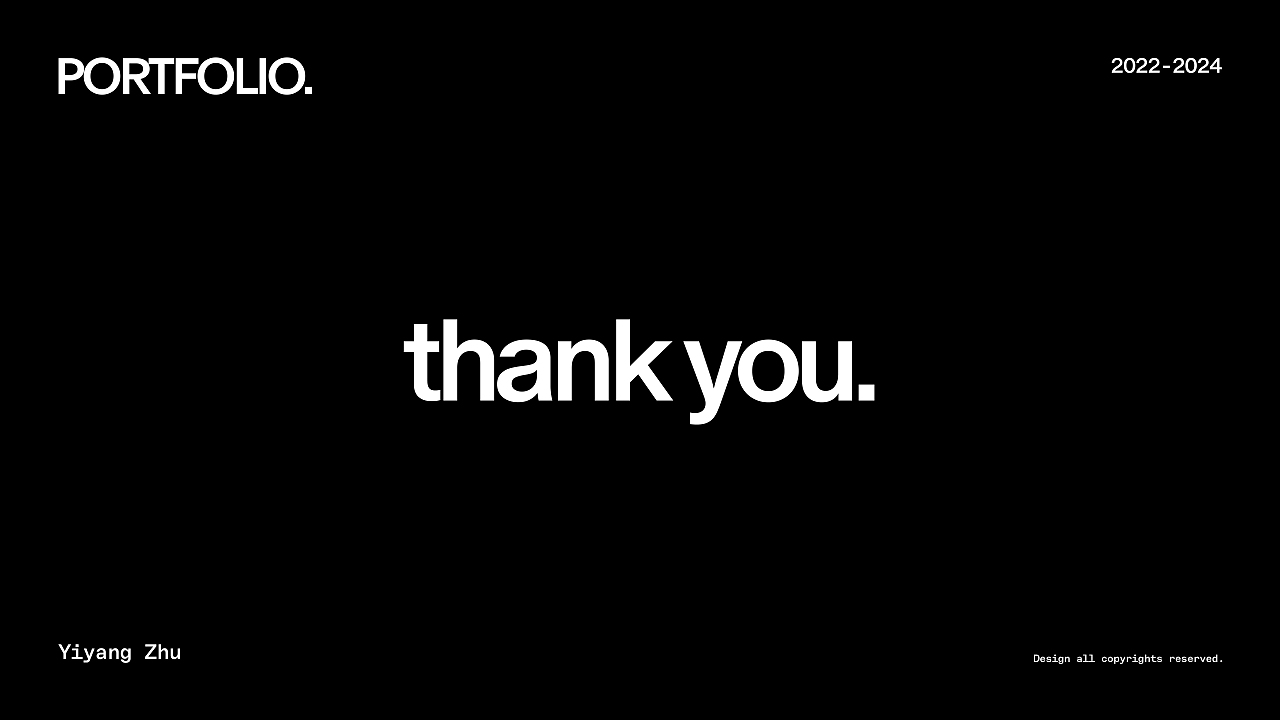 Portfolio 2024 个人作品集