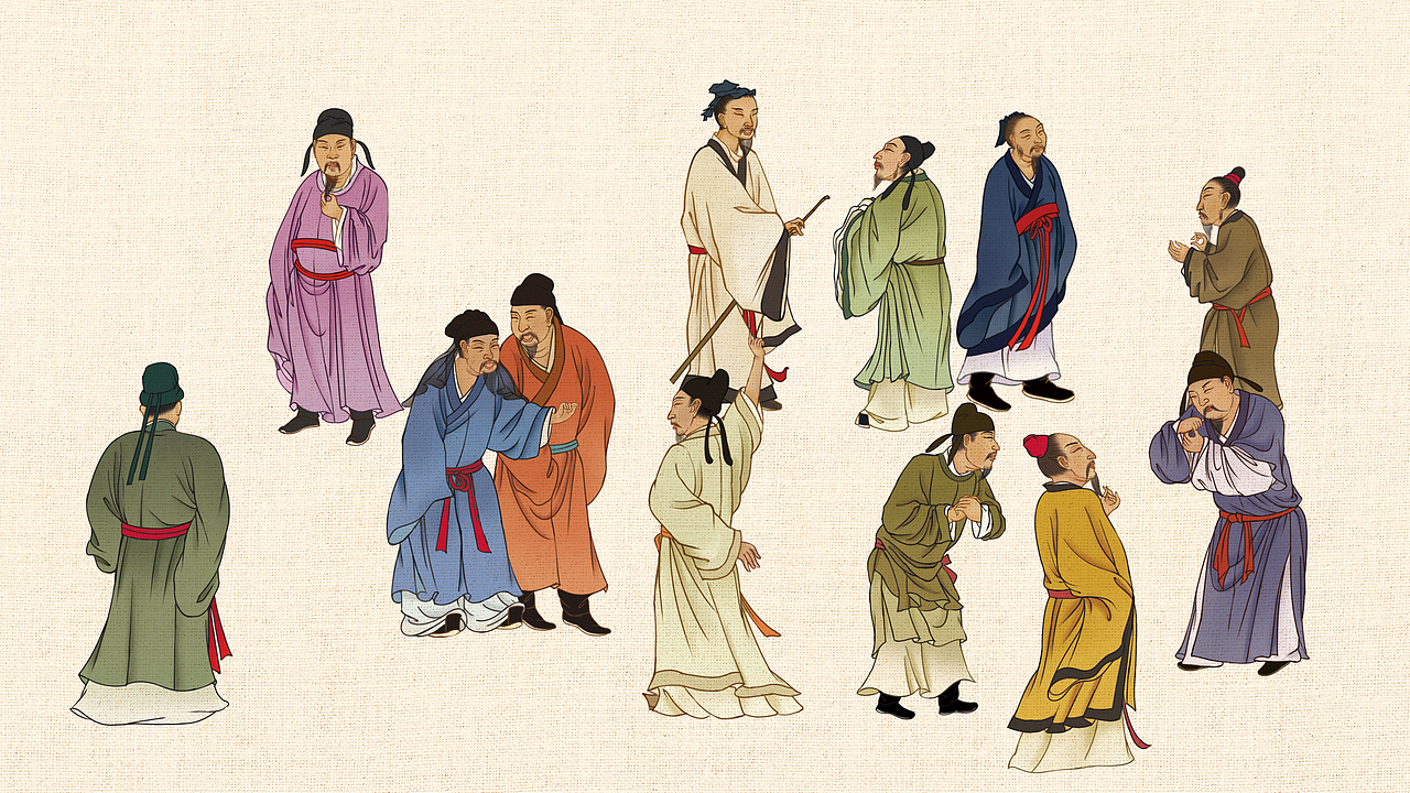 兰亭雅集画卷《创意动画》