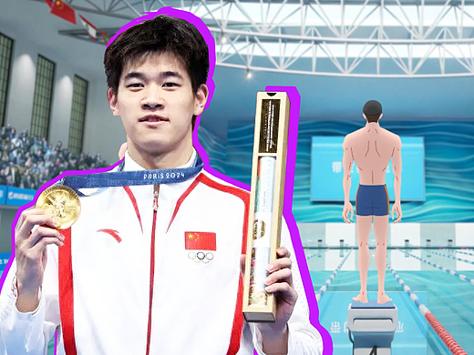 游泳奥运冠军潘展乐幕后的动画故事！