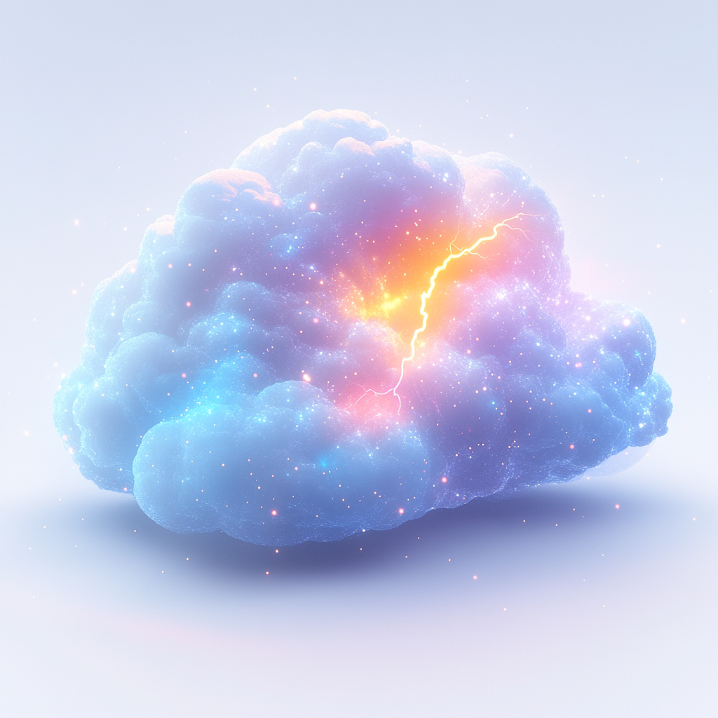 一组梦幻天气图标