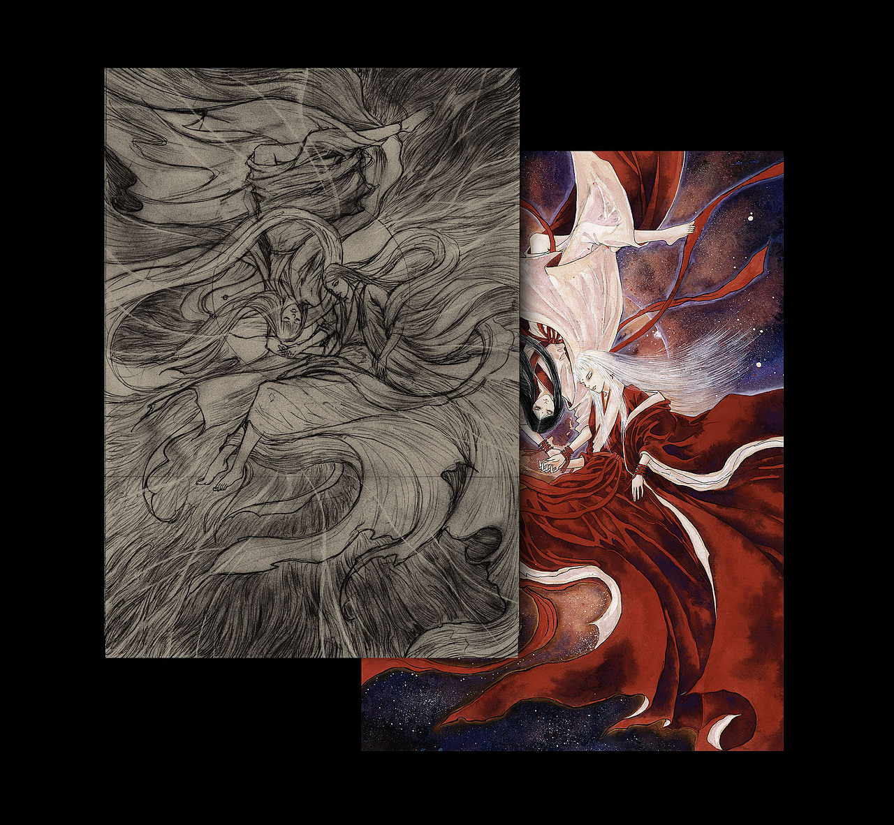 原创手绘《志怪》系列（图ZMzc0Njk3OTA0） - 商业插画 - 站酷设计师弎丈原创素材 - 站酷ZCOOL