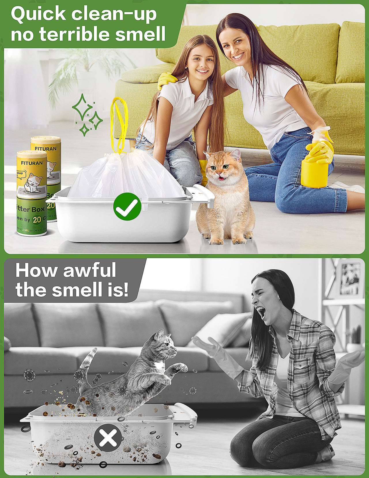 亚马逊作品（猫砂袋）（图ZMzc0NzAzODM2） - 电商 - 站酷设计师SZYALE原创素材 - 站酷ZCOOL