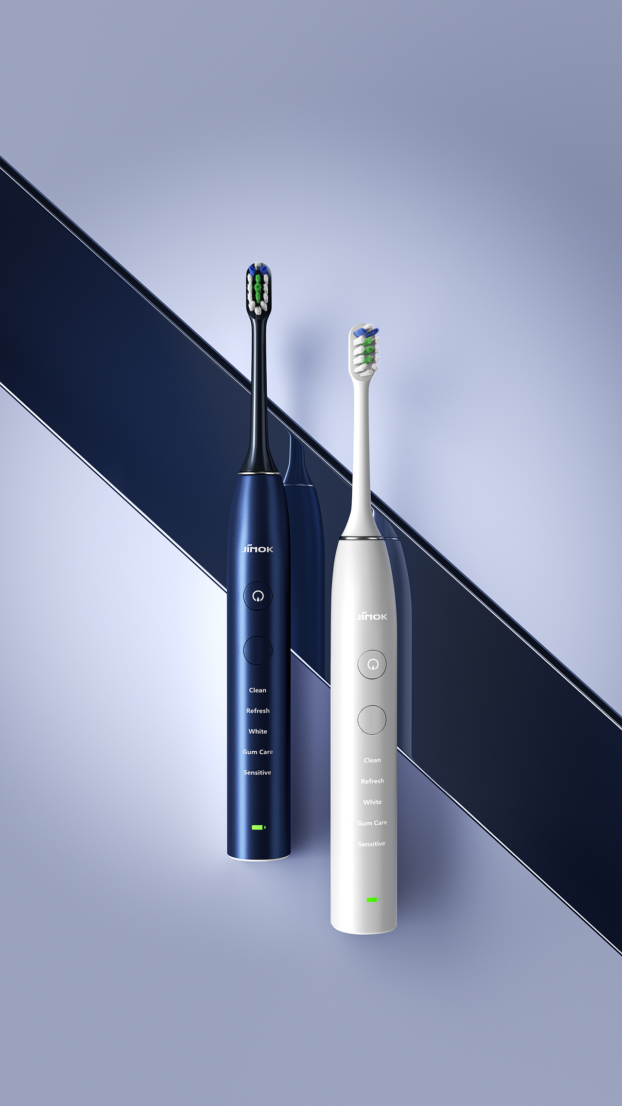 【产品渲染】-- JIMOK-声波电动牙刷K2渲染视觉升级（图ZMzc0NzA3ODYw） - 产品 - 站酷设计师闲雨灬原创素材 - 站酷ZCOOL