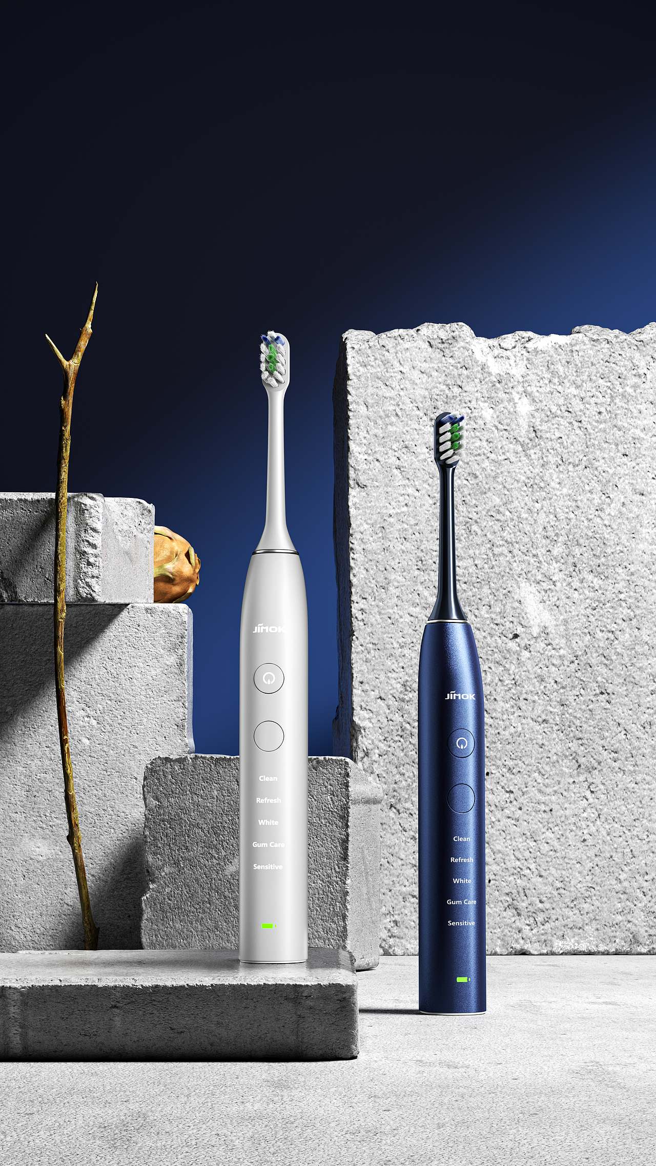 【产品渲染】-- JIMOK-声波电动牙刷K2渲染视觉升级（图ZMzc0NzA3ODUy） - 产品 - 站酷设计师闲雨灬原创素材 - 站酷ZCOOL