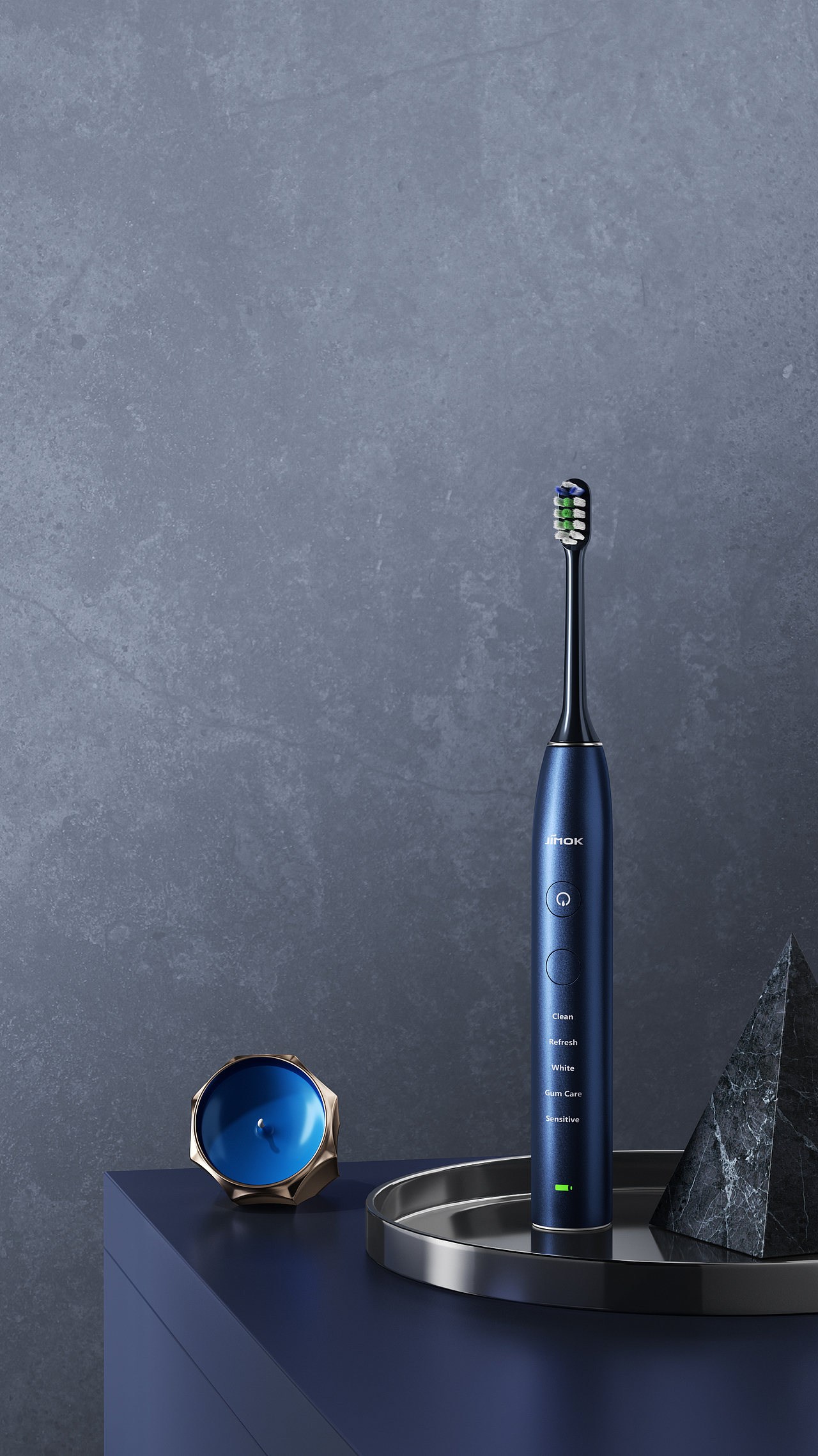 【产品渲染】-- JIMOK-声波电动牙刷K2渲染视觉升级（图ZMzc0NzA3ODgw） - 产品 - 站酷设计师闲雨灬原创素材 - 站酷ZCOOL