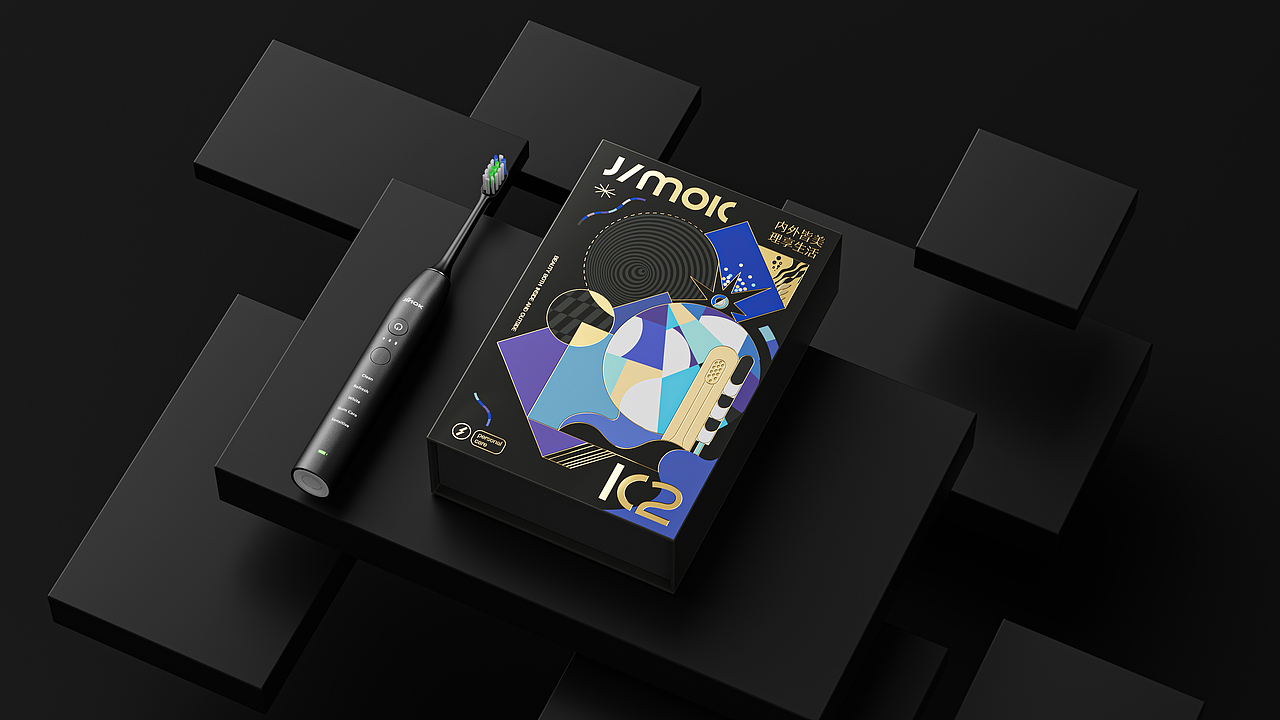 【产品渲染】-- JIMOK-声波电动牙刷K2渲染视觉升级（图ZMzc0NzA3ODcy） - 产品 - 站酷设计师闲雨灬原创素材 - 站酷ZCOOL