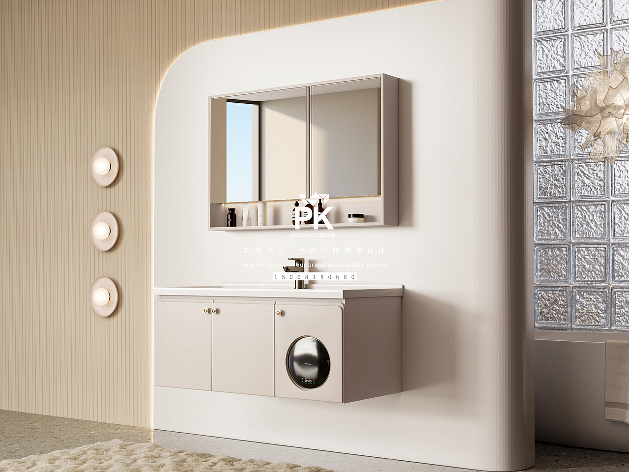 浴室柜3D产品建模渲染（图ZMzc0NzE5OTAw） - 产品 - 站酷设计师邦壳设计原创素材 - 站酷ZCOOL