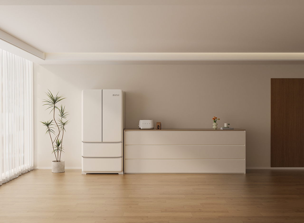 小吉冰箱&沁园净水器场景渲染