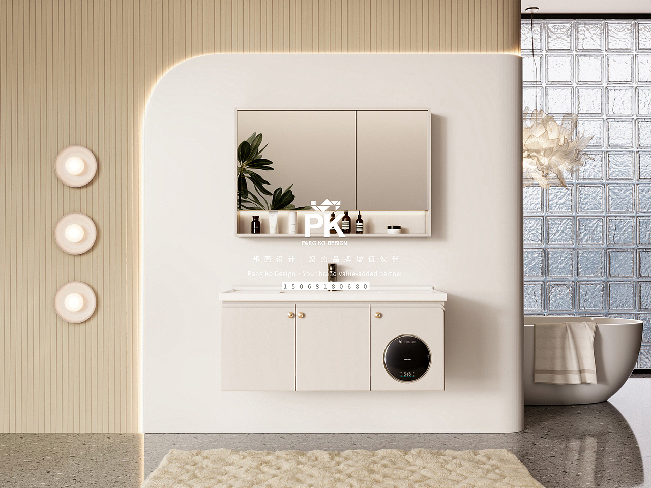 浴室柜3D产品建模渲染（图ZMzc0NzMwNjI0） - 产品 - 站酷设计师邦壳设计原创素材 - 站酷ZCOOL