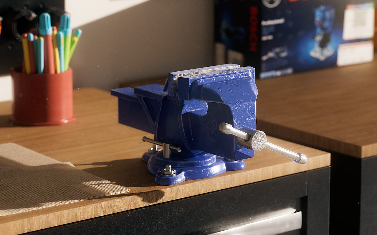 亚马逊车库场景建模渲染