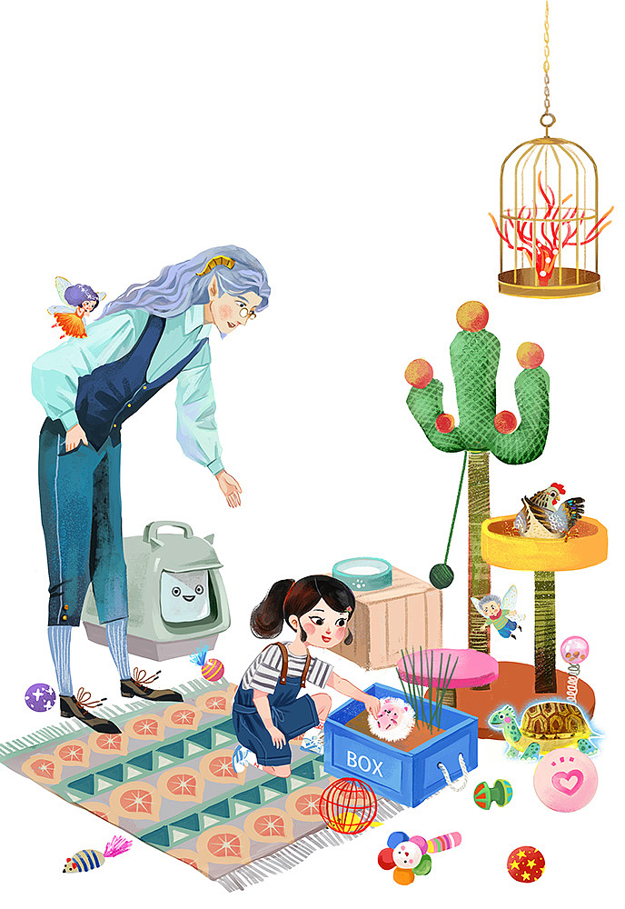 谷小桃和百变商店7,8月刊（图ZMzc0NzM0MDcy） - 儿童插画 - 站酷设计师AmeiLili原创素材 - 站酷ZCOOL