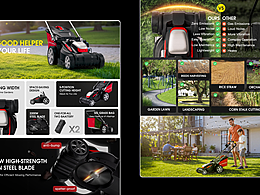 亚马逊主图A+|耳机、支架、割草机