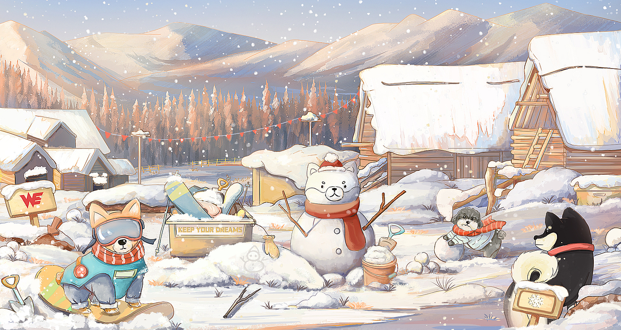 壁纸（图ZMzc0NzM1NjIw） - 商业插画 - 站酷设计师困獸原创素材 - 站酷ZCOOL