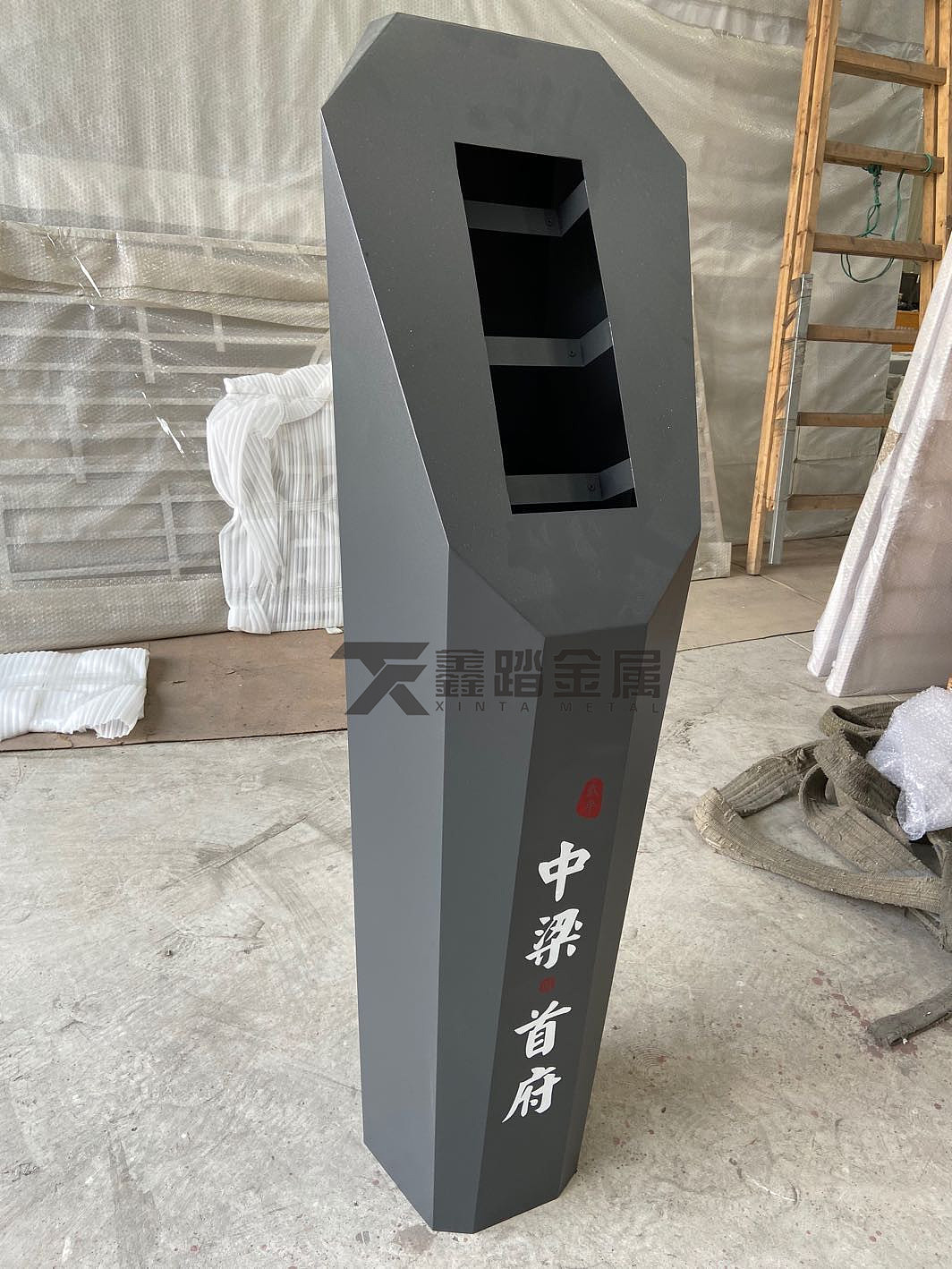 售楼部不锈钢门口机立柱不锈钢门口机支架定制