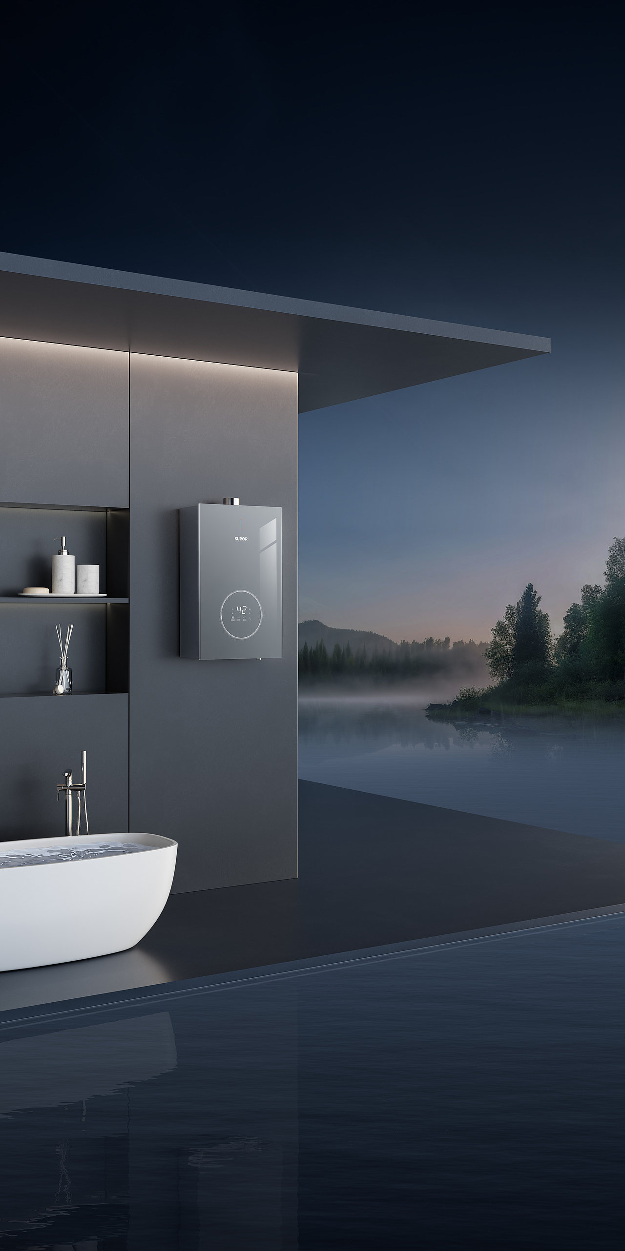 苏泊尔GK30热水器商详渲染图素分享（图ZMzc0NzQwNDQ4） - 产品 - 站酷设计师赵梦天儿原创素材 - 站酷ZCOOL