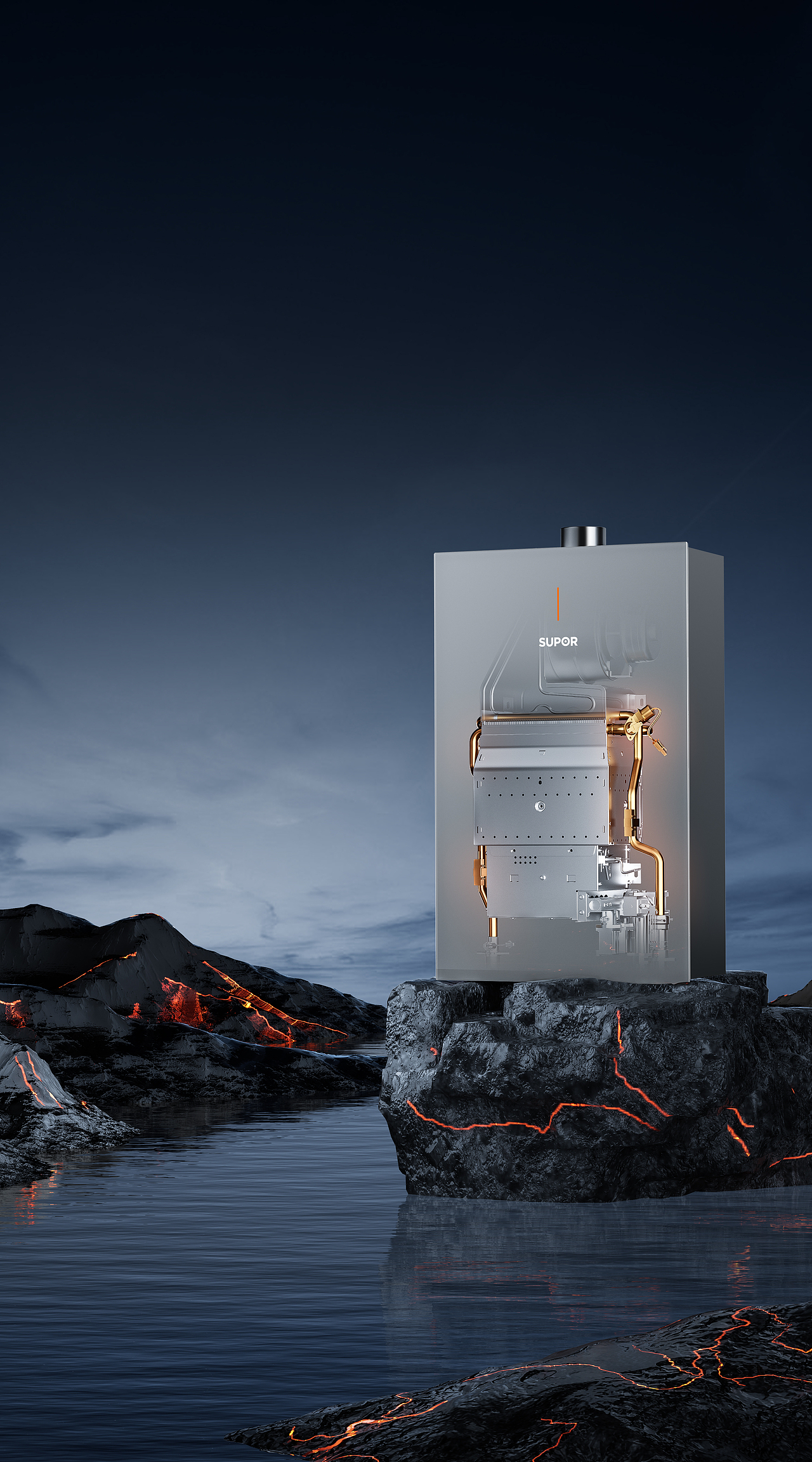 苏泊尔GK30热水器商详渲染图素分享（图ZMzc0NzQwNDQw） - 产品 - 站酷设计师赵梦天儿原创素材 - 站酷ZCOOL