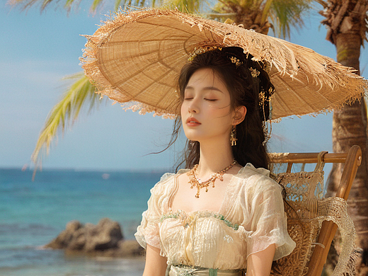 沐浴夏日阳光
