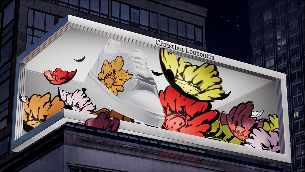 裸眼3D广告动画创意 艺术家联名鞋（图ZMzc0NzQyMjgw） - 动画/影视 - 站酷设计师CGI_Hunter原创素材 - 站酷ZCOOL