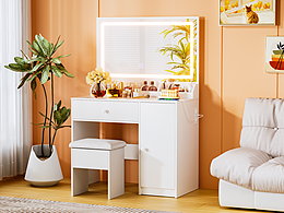 C4D+Redshift梳妝臺圖片視頻渲染